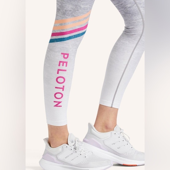 Peloton Womens Gray Roller Rink High Waisted Elastic Pull On Legging Size Medium - Picture 3 of 3